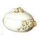 KASTEN Exklusives Ornament aus Keramik im Barockstil mit Details aus 24 Karat Gold Made in Italy