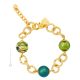 FIORATO ORO 6 Muranoglas Schmuck Armband Damen Luxusschmuck 24k Goldblatt mundgeblasene Glasperlen