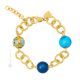 FIORATO ORO 8 Murano Glas Schmuck Armband Damen 24k Goldblatt mundgeblasene Glasperlen