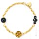 MERLETTO 2 Murano Glas Armband Damen Luxus Schmuck 24k Goldblatt stilvoll mundgeblasene Glasperlen