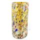 ARLECCHINO 105K Exklusive Vase Murano Glas Deko mundgeblasen 925 Blattsilber Murrine exklusiv