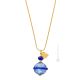 SATURNO Muranoglas Kette Damen mundgeblasene Glasperlen Modeschmuck 925 Silberblatt Venedig Stil