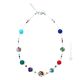 MILLEFIORI Murano Glas Kette Damen mundgeblasene Glasperlen Modeschmuck Murrine Perlenkette