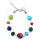 MILLEFIORI 9 Muranoglas Armband Damen Luxusschmuck Glasperlen Murrine stilvoll hochwertig