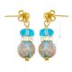 EMILY Murano Glas Schmuck Ohrringe Damen mundgeblasene Glasperlen Aventurin stilvoll modern