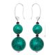 ONDA 11 Muranoglas Schmuck Ohrringe Damen 925 Silberblatt Venedig Stil Italienisches Design