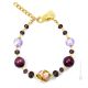 MARMO 7 Murano Glas Schmuck Armband Damen 24k Goldblatt Modeschmuck stilvoll elegant volstill