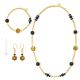 MERLETTO 39 Schmuckset Damen Luxus Schmuck Murano Glas 24k Blattgold mundgeblasene Glasperlen