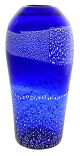 ARGENTO 33 Luxus Vase Murano Glas Deko mundgeblasen 925 Blattsilber handgemacht Venedig Stil