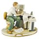 PROGRAMMIERER 1 Capodimonte Porzellan Figur handgemacht Wohnkultur elegant elegant hochwertig