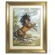 RAMPANT PFERD Bild Basrelief Flachrelief Porzellan Capodimonte Made in Italy