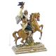 JAGD MIT FALKE Capodimonte Porzellan Figur handbemalt elegant exklusiv Italienisches Design