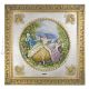 BLINDE KUH Bild Basrelief Flachrelief Porzellan Capodimonte Made in Italy