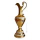 AMPHORA IRIS Italienische Keramik Vase handgemacht 24k Blattgold