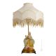 DAME MIT LYRA - LAMPE Tischlampe Abat-jour Tischluechte Porzellan Capodimonte Made in Italy