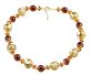 VENEZIA Collier Halskette Muranoglas Venedig Gold Blatt 24k Schmuck Murrine Wasserzeichen