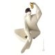 PULCINELLA 326 Capodimonte Porzellan MASKE Figur handgemacht elegant Italienisches Design