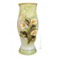 ILLUSTRO Italienische Keramik Vase handgemacht 24k Goldfarbe Blumen Barockstil handbemalt