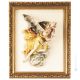 WEIHNACHTSENGEL Bild Basrelief Flachrelief Porzellan Capodimonte Handgemacht Made in Italy