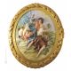 BACCHUS UND ARIANNA Bild Basrelief Flachrelief Porzellan Capodimonte Handgemacht Made in Italy