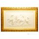 LAUFENDE PFERDE Bild Basrelief Flachrelief Porzellan Capodimonte Made in Italy