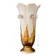 VISIBILLIO Italienische Keramik Vase handgemacht 24k Goldfarbe Swarovski-Kristalle