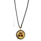 MILLEFIORI Muranoglas Schmuck Kette Damen mundgeblasene Glasperlen 24k Goldblatt Aventurin Pendant