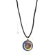 MILLEFIORI Murano Glas Kette Damen mundgeblasene Glasperlen elegant 24k Goldblatt Aventurin Pendant