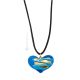 CUORE Muranoglas Schmuck Kette Damen mundgeblasene Glasperlen 24k Goldblatt Pendant Anhänger