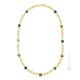 FIORATO Muranoglas Schmuck Kette Damen mundgeblasene Glasperlen 24k Goldblatt Venedig Stil