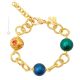 FIORATO ORO 9 Muranoglas Schmuck Armband Damen Luxusschmuck 24k Goldblatt mundgeblasene Glasperlen