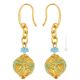 MERLETTO 4 Murano Glas Schmuck Ohrringe Damen mundgeblasene Glasperlen 24k Goldblatt exklusiv