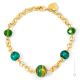 FASCIA ORO 11 Muranoglas Schmuck Armband Damen Luxusschmuck 24k Goldblatt mundgeblasene Glasperlen