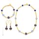 FASCIA 8 Schmuckset Damen Luxus Schmuck Murano Glas 24k Blattgold exklusiv Venedig Stil modern