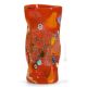 VASO SOSPIRI Italienische Vase Murano Glas Deko mundgeblasen modern wertvoll 925 Blattsilber