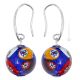 MILLEFIORI Muranoglas Schmuck Ohrringe Damen mundgeblasene Glasperlen Murrine