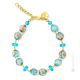 EMILY 4 Murano Glas Schmuck Armband Damen mundgeblasene Glasperlen Aventurin stilvoll