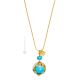 MARMO Muranoglas Kette Damen mundgeblasene Glasperlen Modeschmuck 24k Goldblatt Venedig Stil