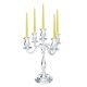 CANDELABRO INGLESE 5 Flammen Kerzenständer Kerzenhalter Kandelaber Armleuchter Edelmetalle Versilbert Handarbeit Made in Italy