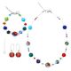 MILLEFIORI 6 Schmuckset Damen Muranoglas Schmuck mundgeblasene Glasperlen Murrine elegant