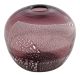 FASCIA 36 Italienische Vase Murano Glas Deko mundgeblasen Blumenvase elegant925 Blattsilber