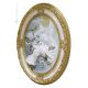 PAAR TAUBEN Bild Basrelief Flachrelief Porzellan Capodimonte Made in Italy